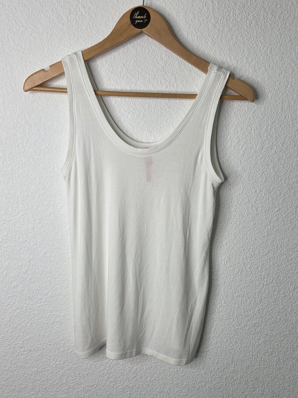 SPANX Classic Women's White Scoop Neck Tank Top Size Large
